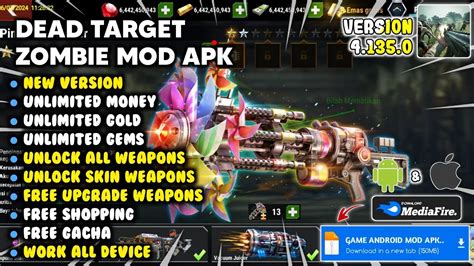 Dead Target Mod Apk 4.125.2 (Mod Menu, All Guns Unlocked).